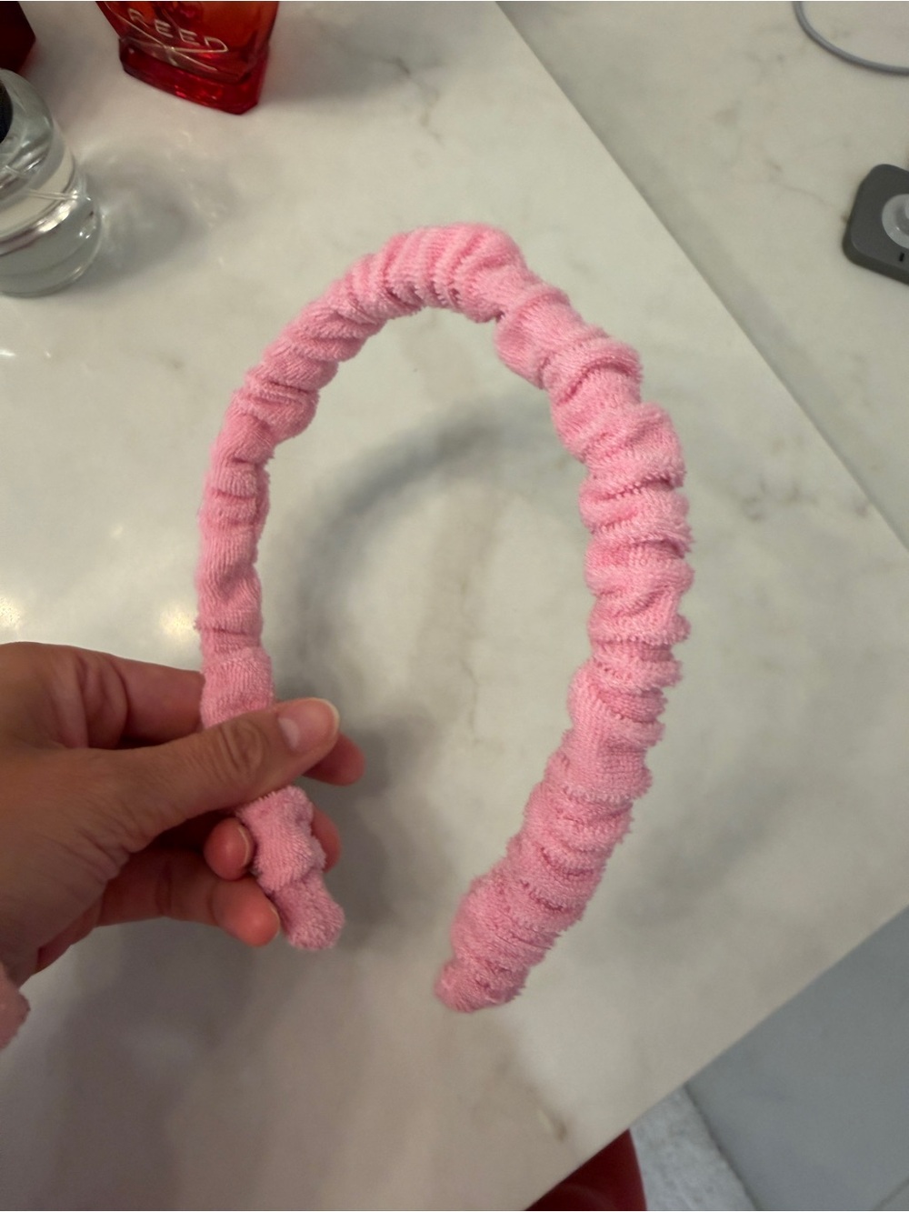 Lele Sadoughi Pink Ruched Headband